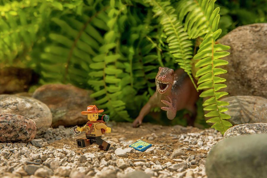 Dinosaur Photograph - Miniature Jurassic Adventure No. 3 by Irwin Seidman
