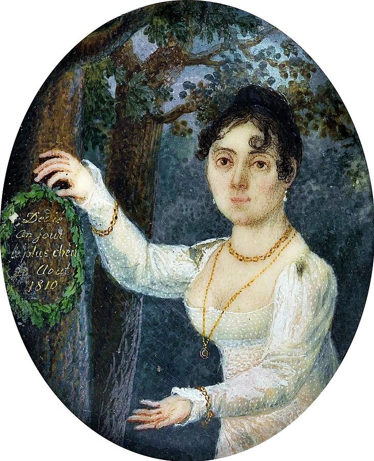 Miniature Of Barbara Dabrowska Nee Chlapowska 1782-1848 Painting By ...