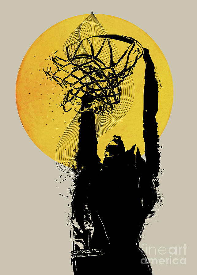 Minimal Art Basketball #minimal Digital Art