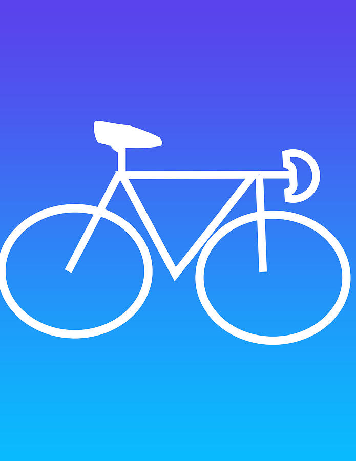 Minimal Bicycle Digital Art by Linda Jaekel - Pixels