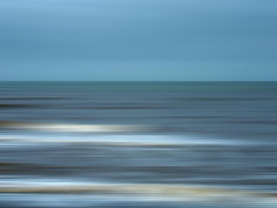 Minimal Landscape - Ocean Waves Photograph by Philip Openshaw