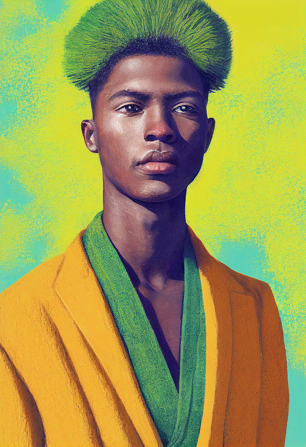 Minimalistic  Portrait  Of  Handsome  Young  Zulu  Wa  Acab7577  043d645645563  6457de  04390430  04 Painting