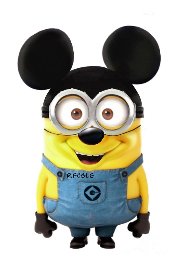 Minion as Mickey Mouse Digital Art by Rebekah Fogle - Fine Art America