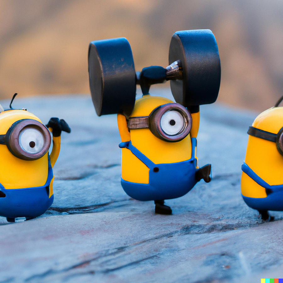 Minions Working Out Digital Art by Hemanth Balaji | Pixels