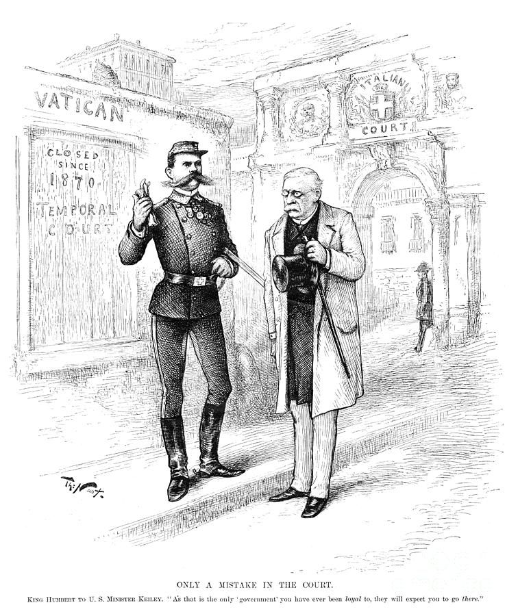 Minister Keiley Cartoon, 1885 Drawing by Thomas Nast