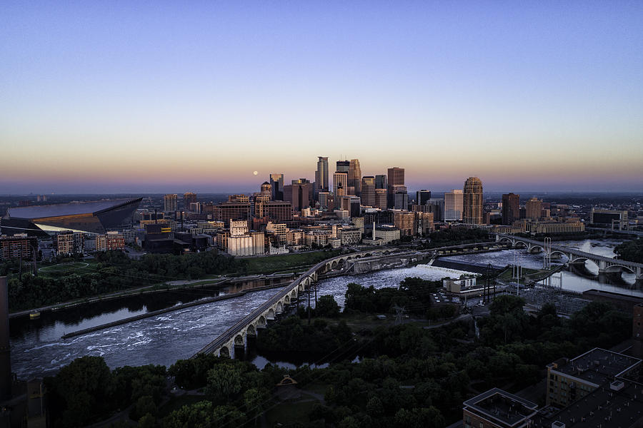 Minneapolis at Sunsrise Photograph by Gian Lorenzo Ferretti Photography