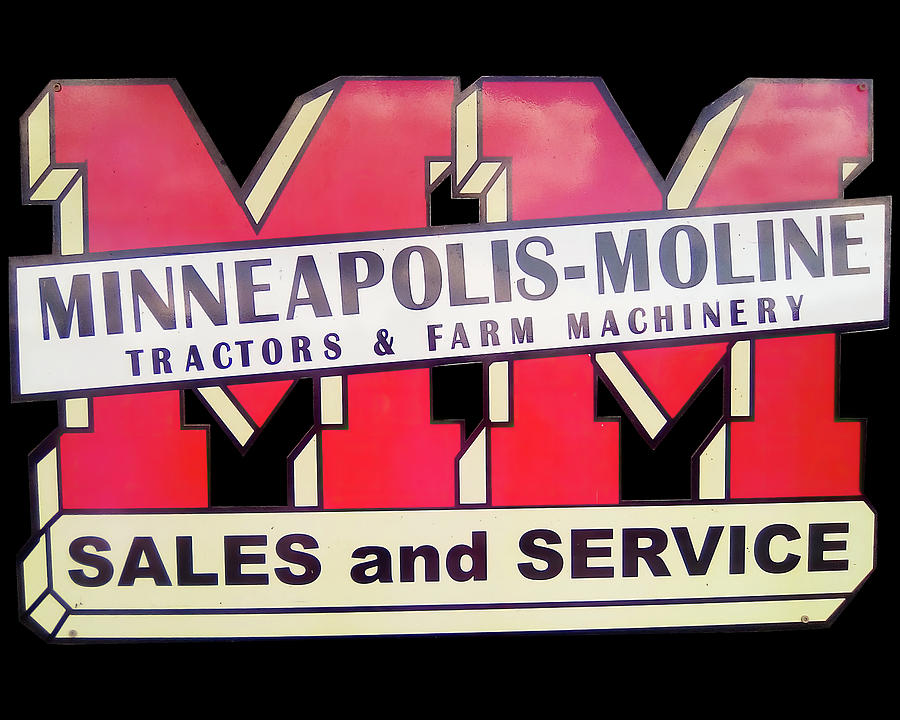 Minneapolis Moline Tractors Vintage sign Photograph by Flees Photos