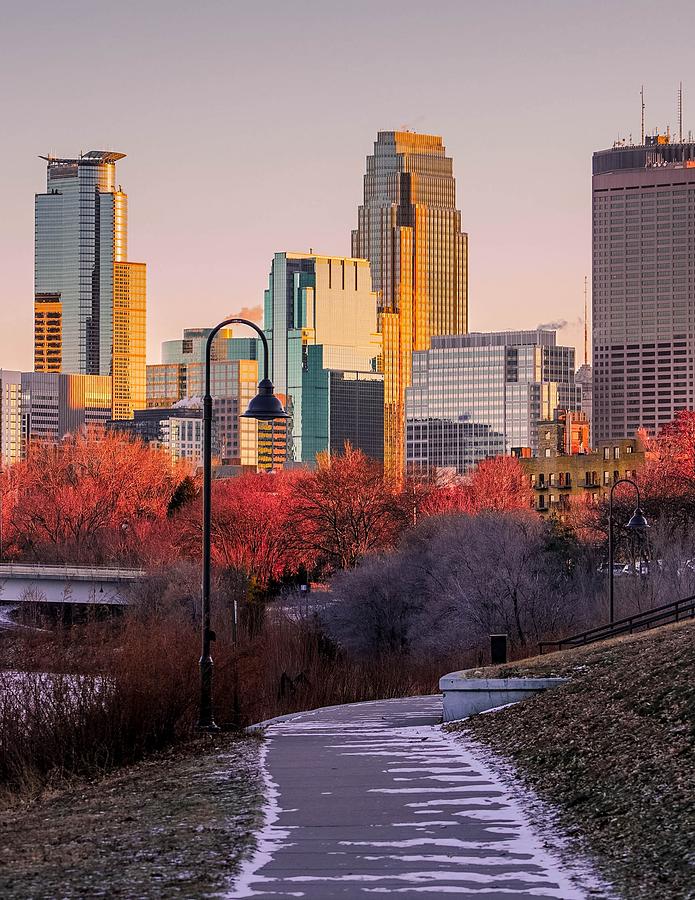 Minneapolis Skyline from River Walk Photograph by Susan Rydberg