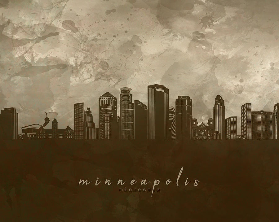 Minneapolis Skyline Panorama 4 Digital Art