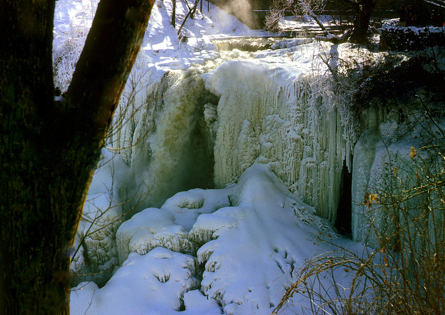 Minnehaha Falls in Winter Photograph by Robert Holden