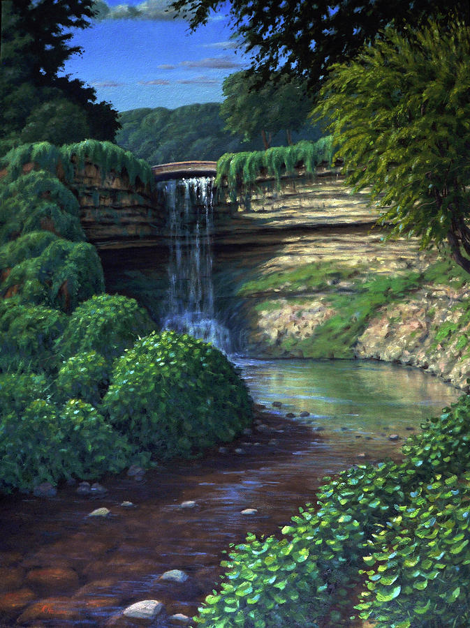 Minnehaha Falls Painting by Rick Hansen