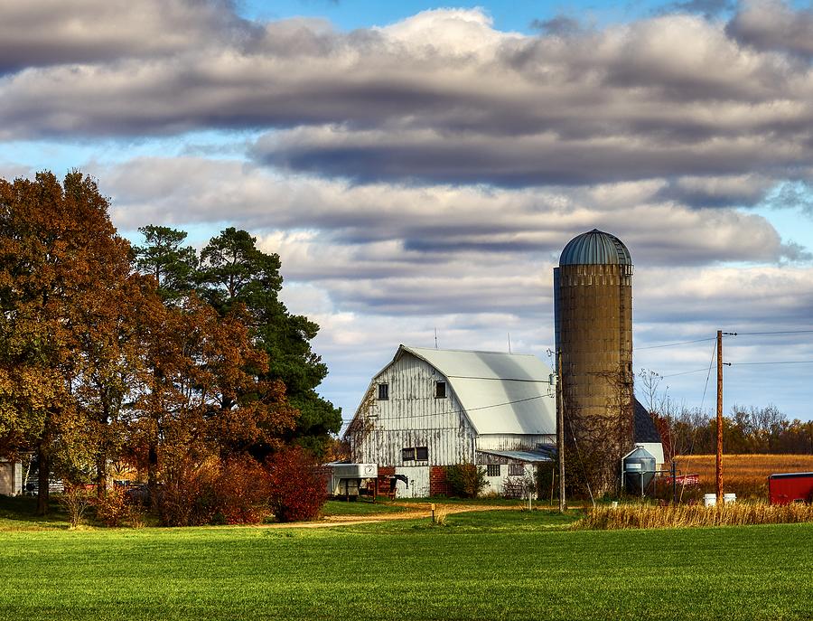 Fall Photograph - Minnesota Farmstead by Mountain Dreams