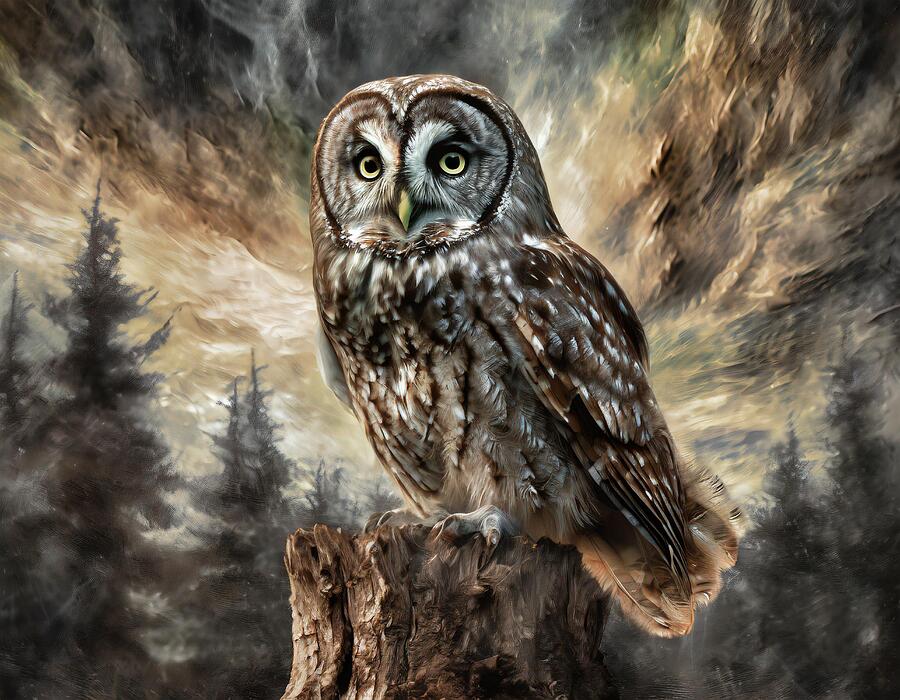Minnesota Owls Dream Mixed Media by Susan Rydberg