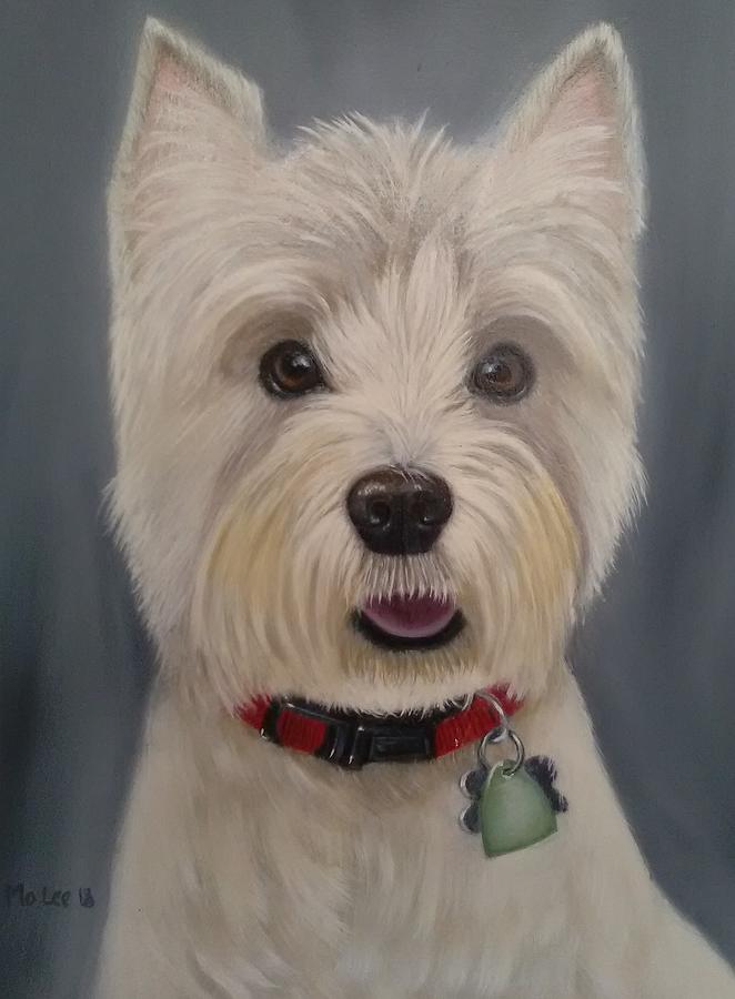 Cairn Terrier painting Painting by Mo Lee