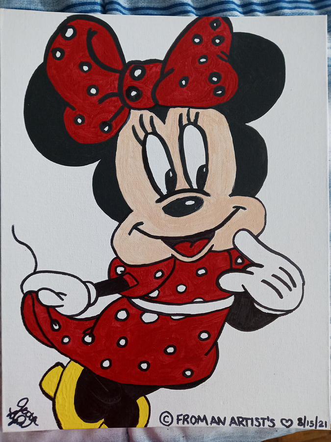 Minnie Mouse Painting by Jenna Williams