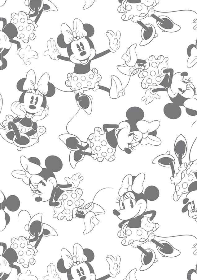 Minnie Mouse Modern Pattern Digital Art by Steven Saunders | Fine Art ...