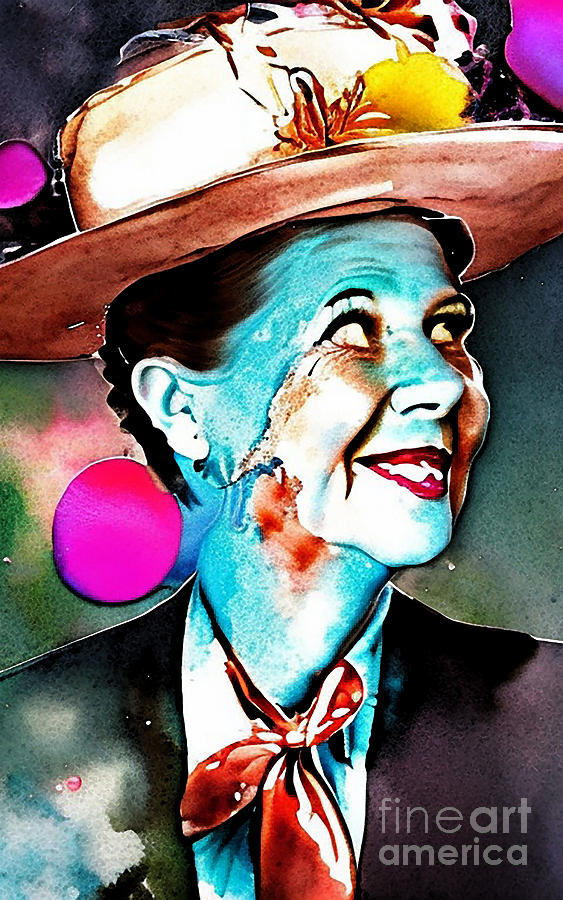 Minnie Pearl Actor 4 Mixed Media by Lisa Von - Fine Art America