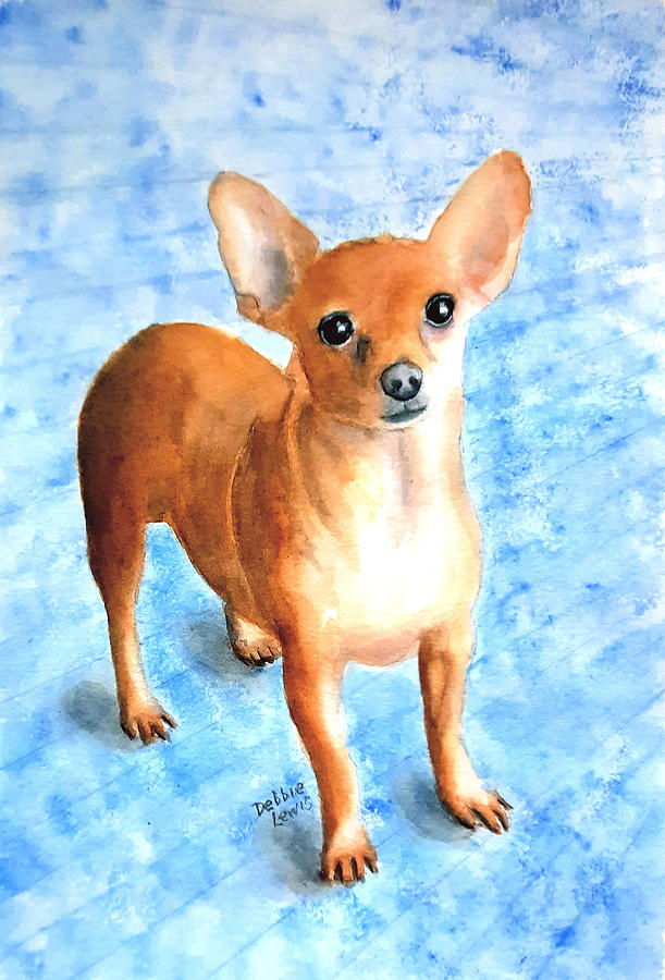 Minnow the Rescue Painting by Debbie Lewis