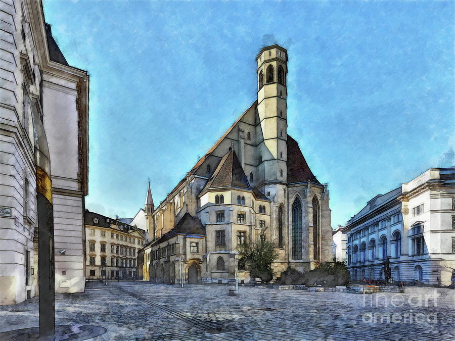 Minoritenplatz, Vienna Digital Art by Jerzy Czyz