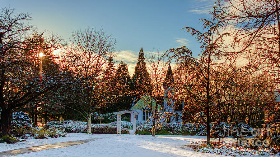 Minoru Chapel In The Winter. Photograph