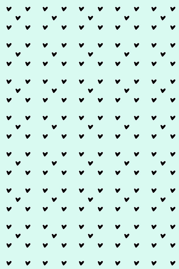 Mint Chocolate Chip Hearts Digital Art by Ashley Rice