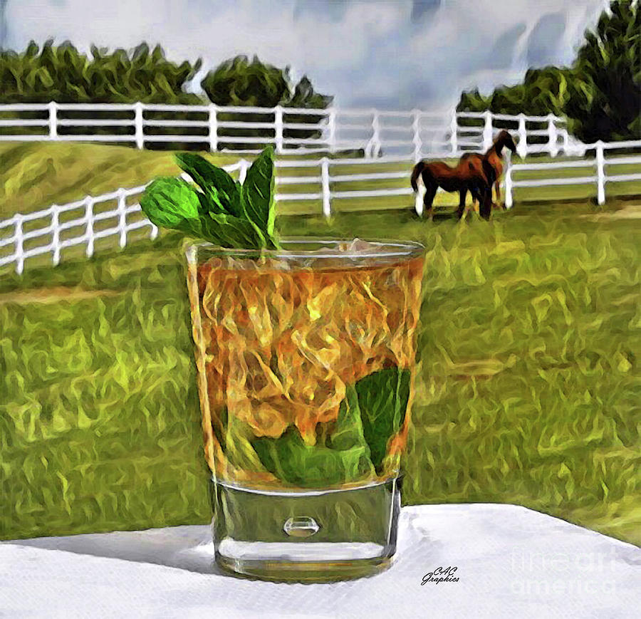 Mint Julep Kentucky Derby Digital Art by CAC Graphics