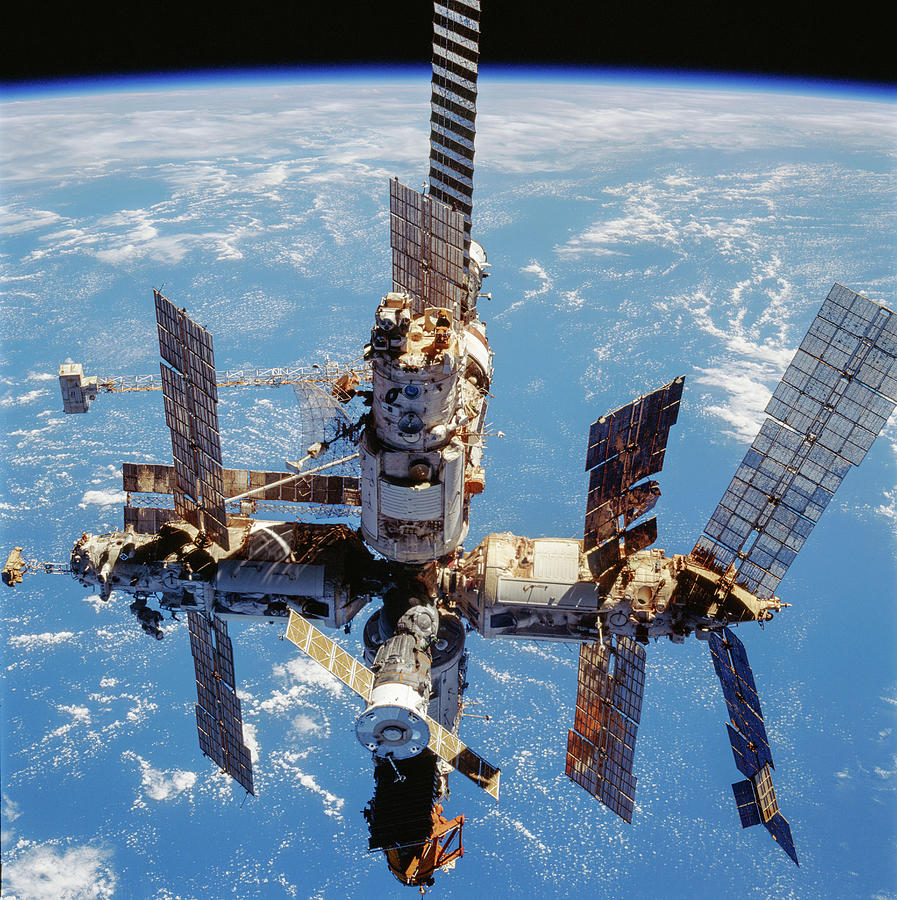  Mir Space Station. #7 Photograph by Nasa