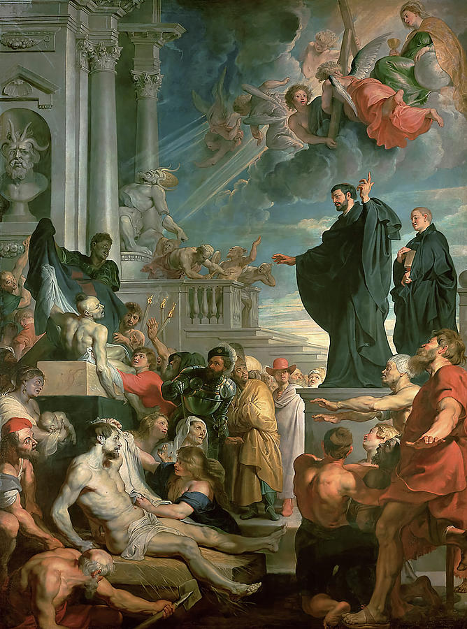 Peter Paul Rubens Painting - Miracles of St. Francis Xavier by Peter Paul Rubens by Peter Paul Rubens