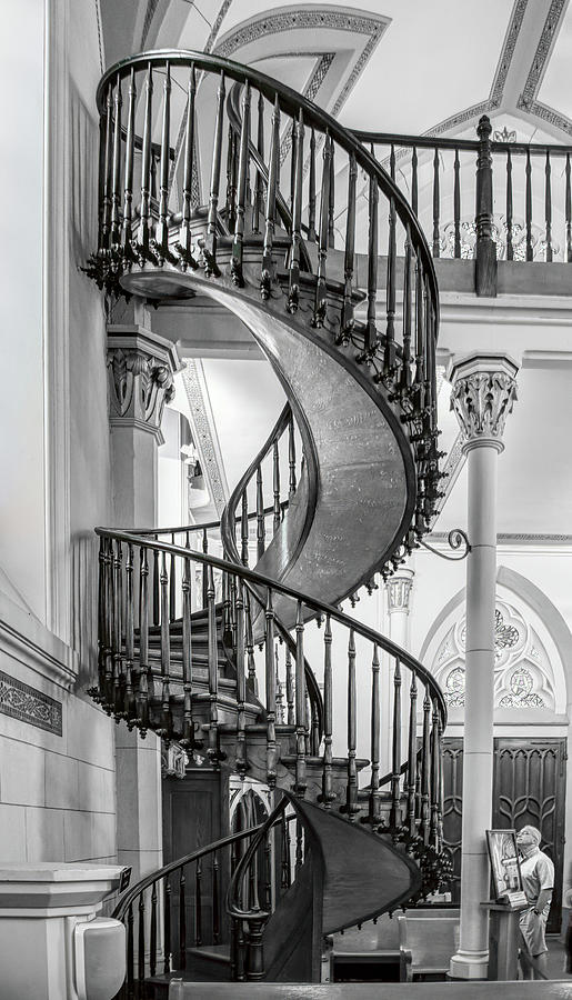 Miraculous Stair Monochrome Photograph by Paul LeSage