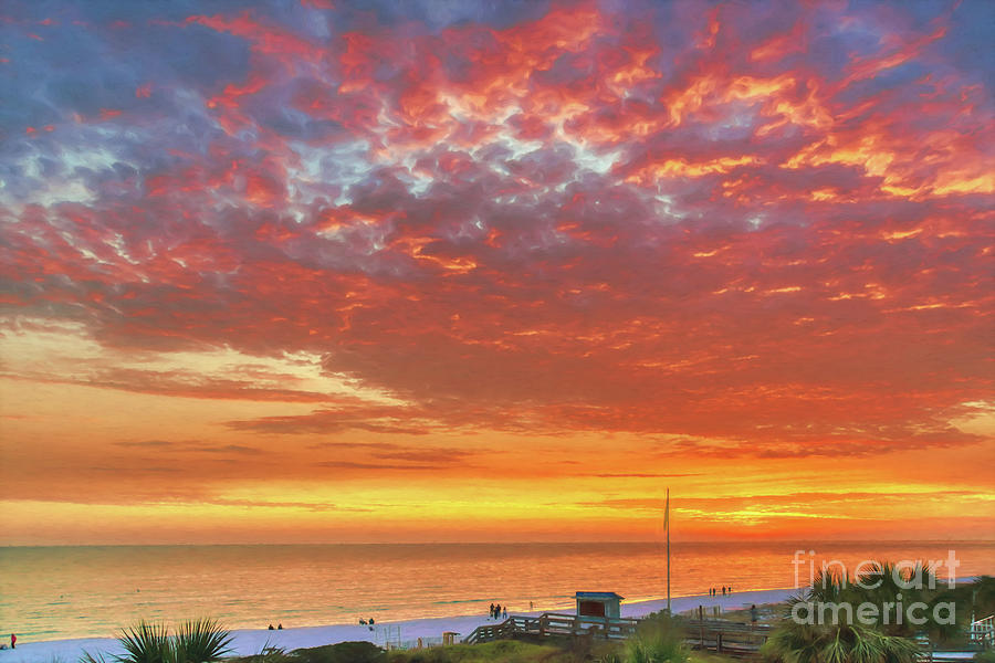 Miramar Beach Sunset Photograph By Mel Steinhauer Fine Art America