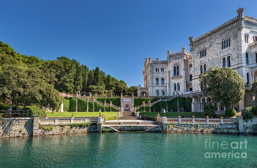 Miramare castle Photograph by The P - Fine Art America