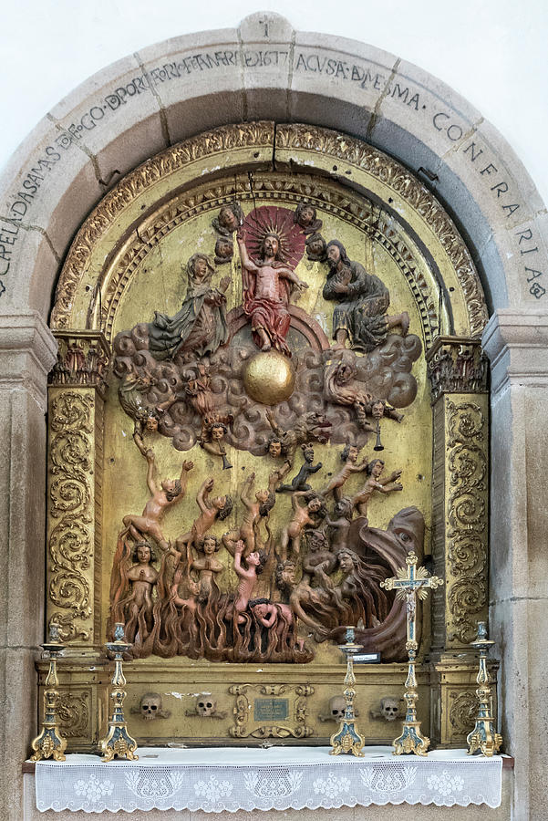 Miranda do Douro Misericordia Church. Altarpiece of the Souls  Photograph by RicardMN Photography
