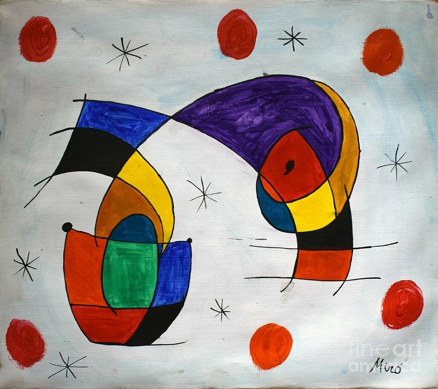 Miro oil painting Painting by New York Artist - Pixels