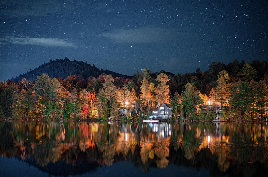 Mirror Lake Nightscape  Photograph by Dave Niedbala