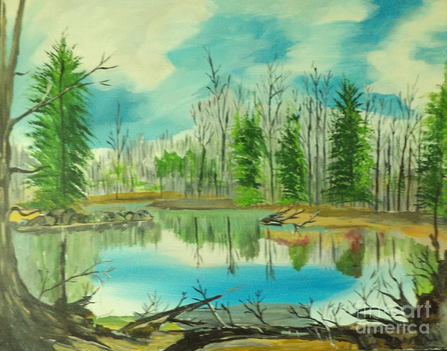 Mirror Lake Painting # 158 Painting by Donald Northup