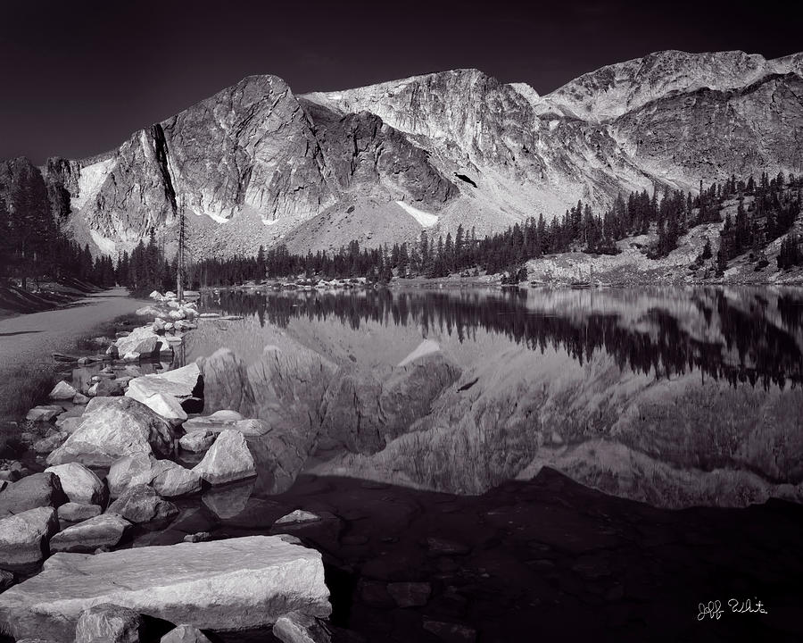 Mirror Lake, Snowy Range, Wyoming Photograph by Jeff White