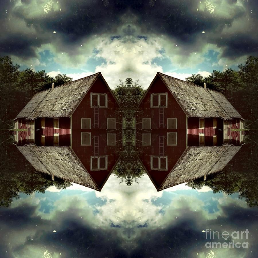 Mirror, Mirror... Haunted House  Digital Art by Alexandra Vusir