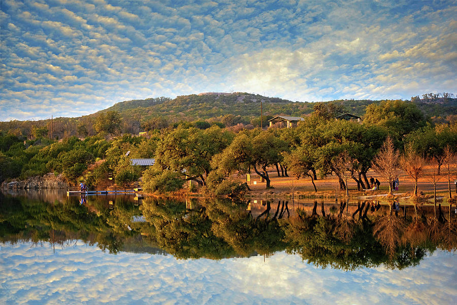 Mirror Reflections in the Hill Country Photograph by Lynn Bauer