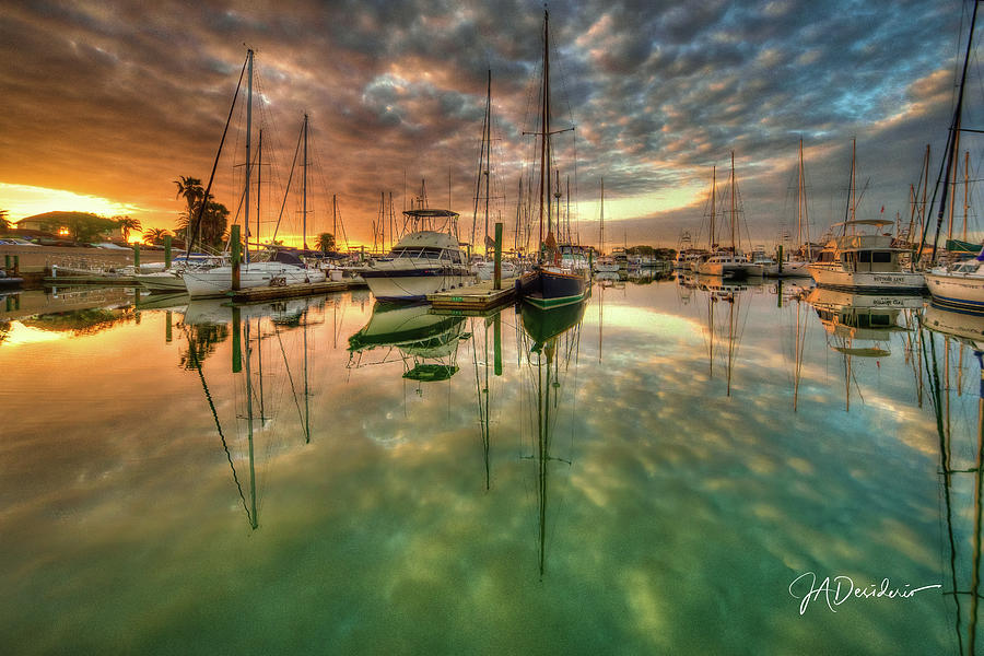 Mirrored Life Sea Clouds Sunrise Photograph by Joseph Desiderio