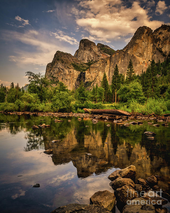 Mirrored Peaks at Yosemite Valley Photograph by Abigail Diane Photography