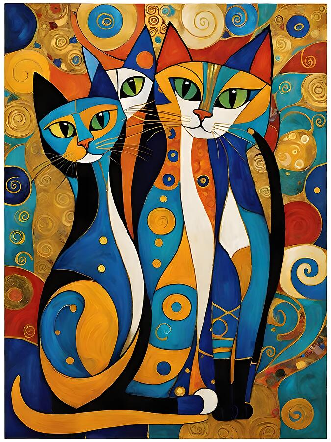 Mis Gatos Digital Art by Galeria Trompiz - Fine Art America