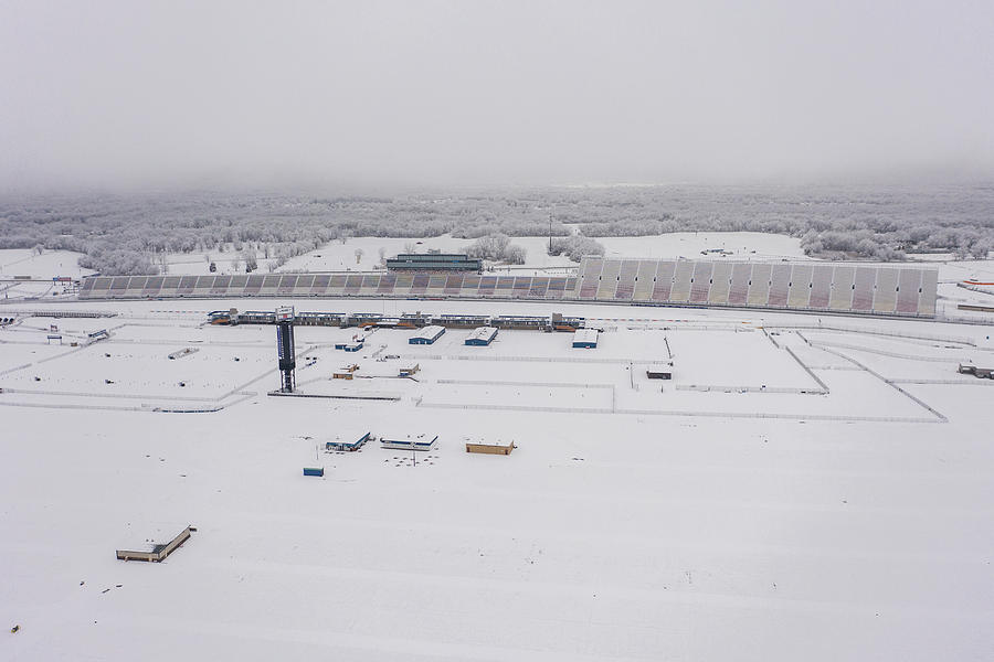 MIS Speedway in winter 2 Photograph by John McGraw