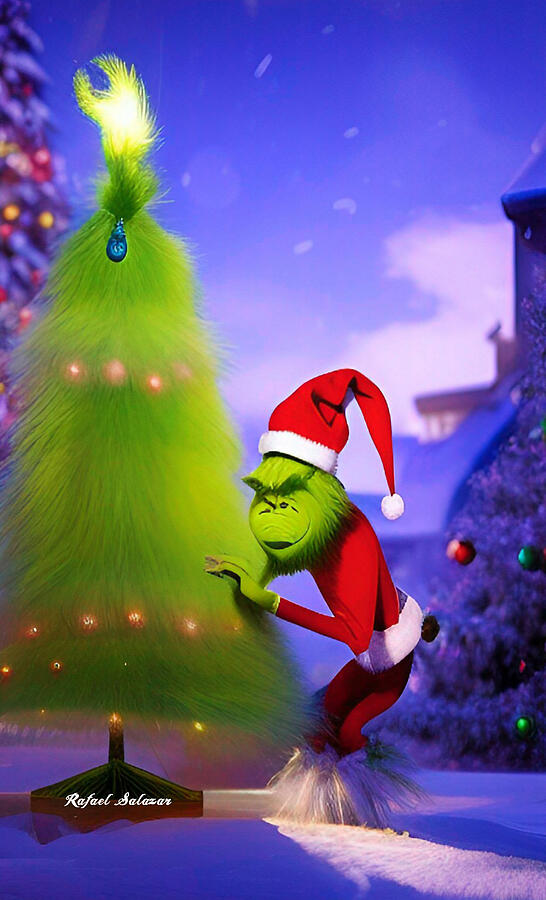 Mischief Grinch in the Christmas Glow Digital Art by Rafael Salazar Mischief Grinch in the Christmas Glow Digital Art by Rafael Salazar
