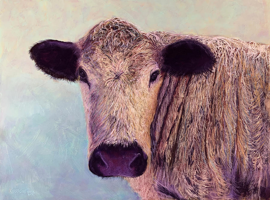 Cow Painting - Miss Amber by Cristine Kossow