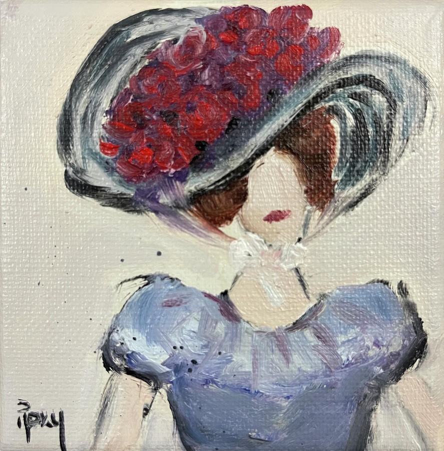 Miss Fancy Painting by Roxy Rich