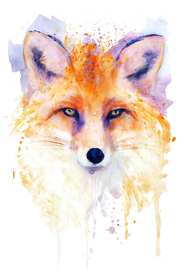 Fox Painting - Miss Foxy by Marian Voicu