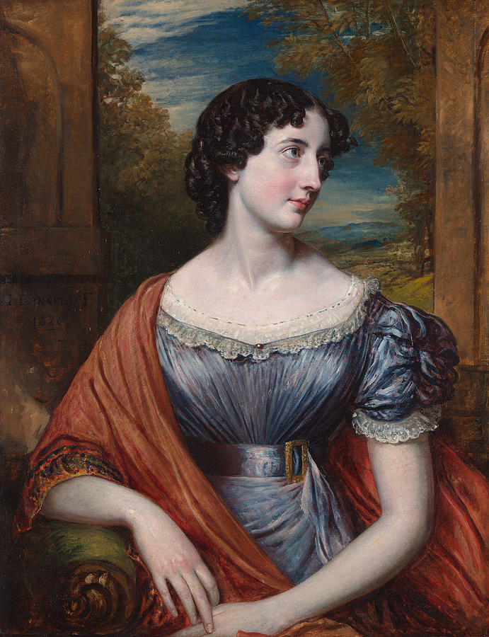 Miss Jane Puxley Painting by John Linnell