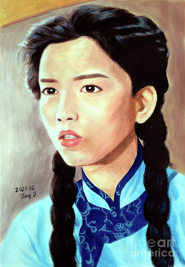 Portrait Painting - Miss by Jing Kong