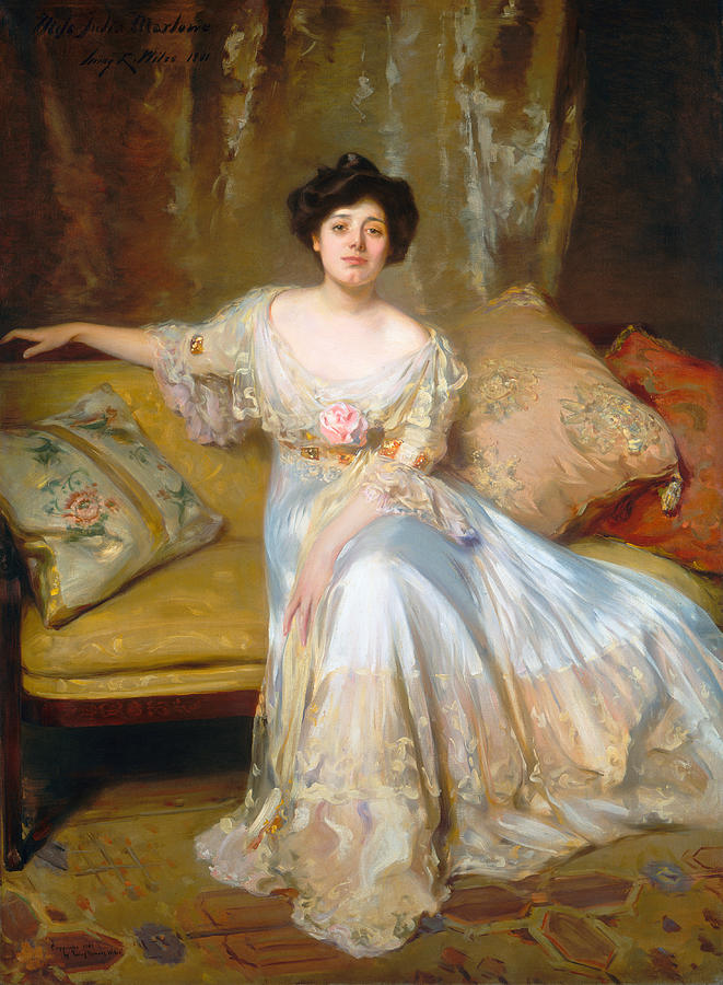 Miss Julia Marlowe - Irving Ramsey Wiles - 1901 Painting by War Is Hell Store