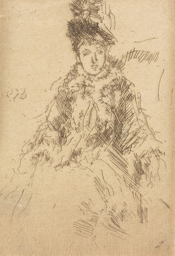 Miss Lenoir Drawing by James McNeill Whistler - Fine Art America